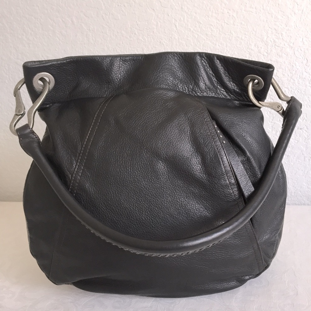 HOBO black leather shoulder bag
